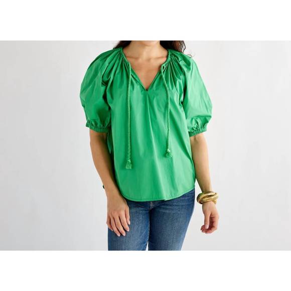 Caryn Lawn Georgia Palm Dress Green main image 1